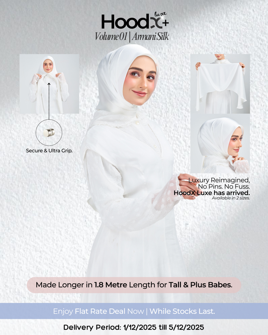 HoodX⁺Plus Luxe in Timeless White