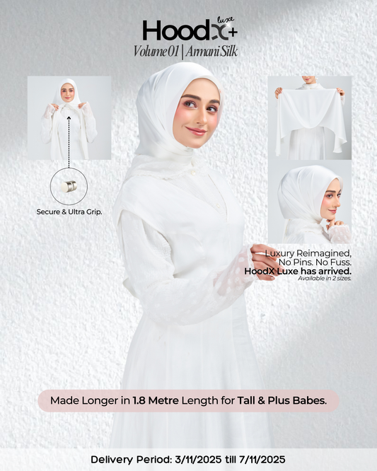 HoodX⁺Plus Luxe in Timeless White