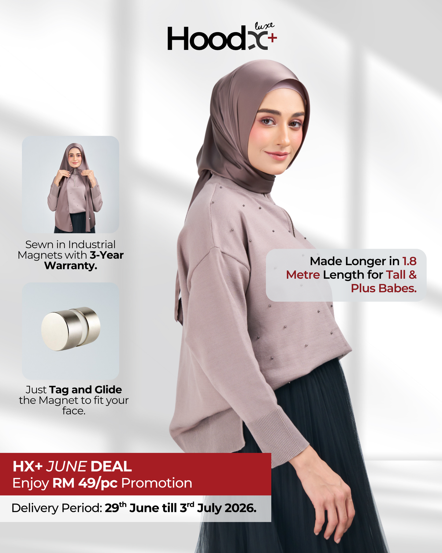 HoodX⁺Plus Luxe in Truffle