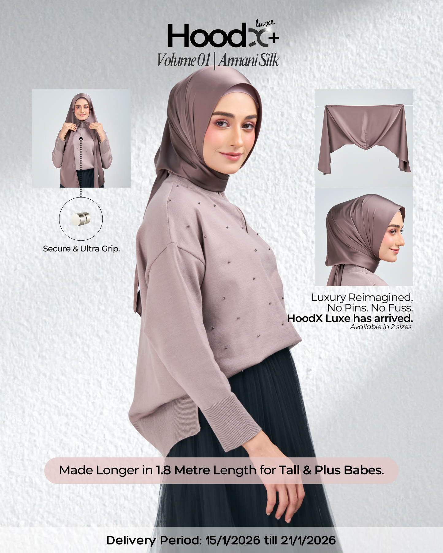 HoodX⁺Plus Luxe in Truffle