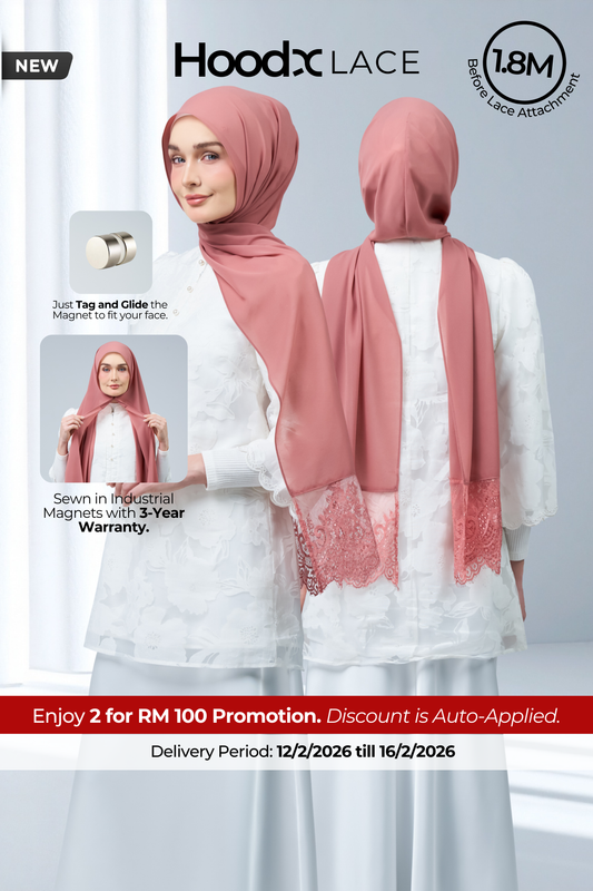 HoodX Lace in Turkish Rose