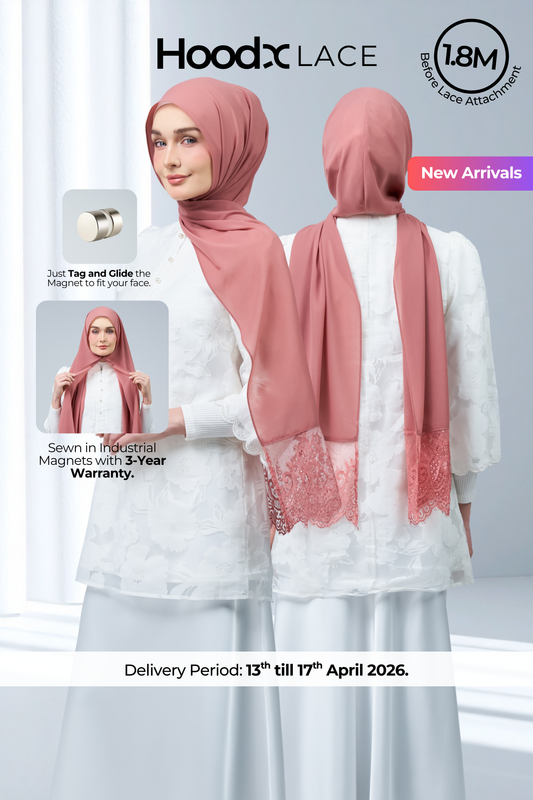 HoodX Lace in Turkish Rose