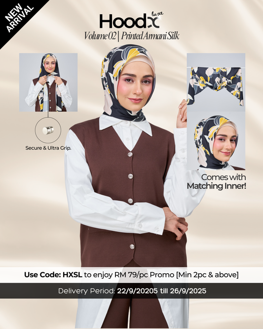 [★New] HoodX Printed Set in Twilight