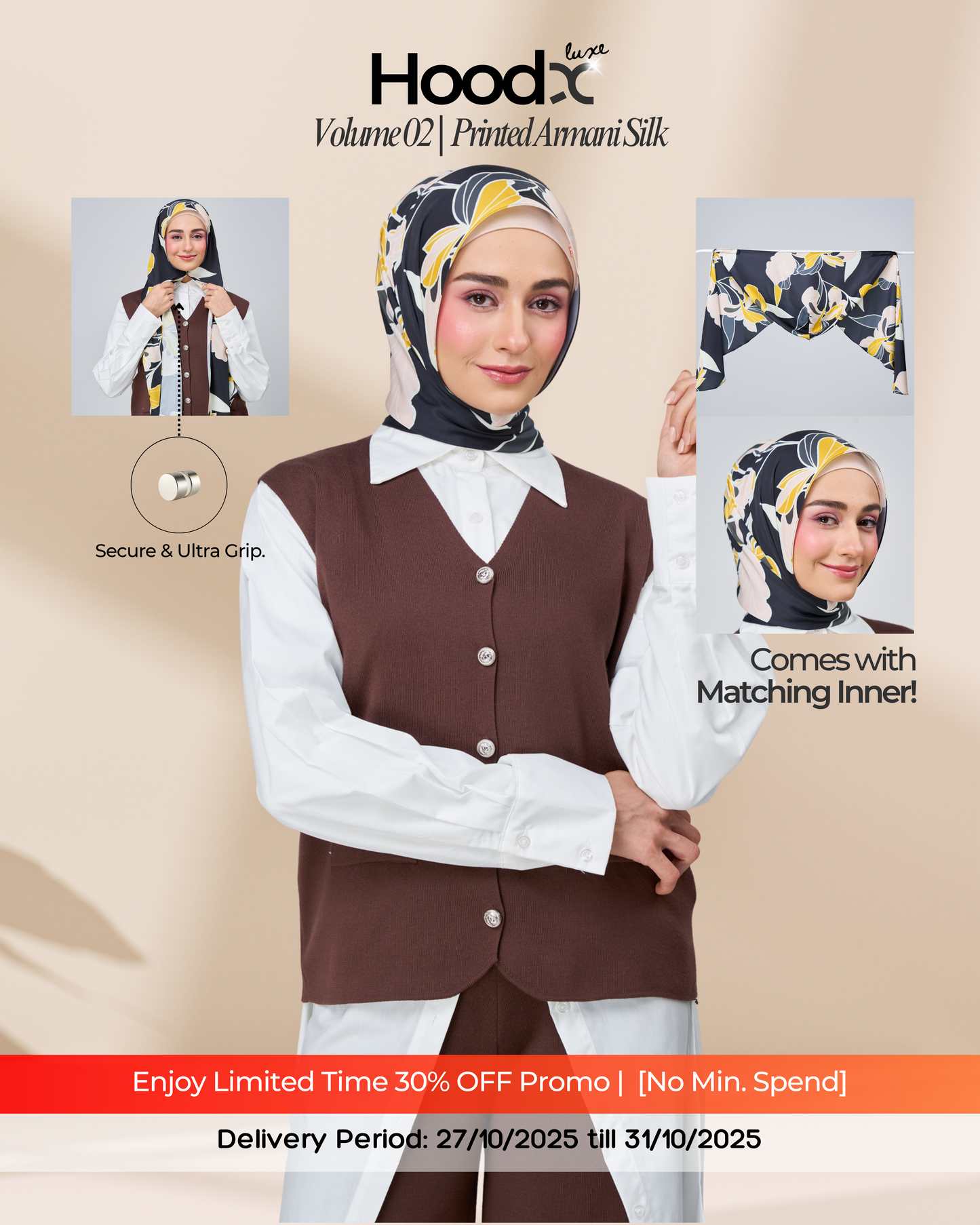 [★New] HoodX Printed Set in Twilight