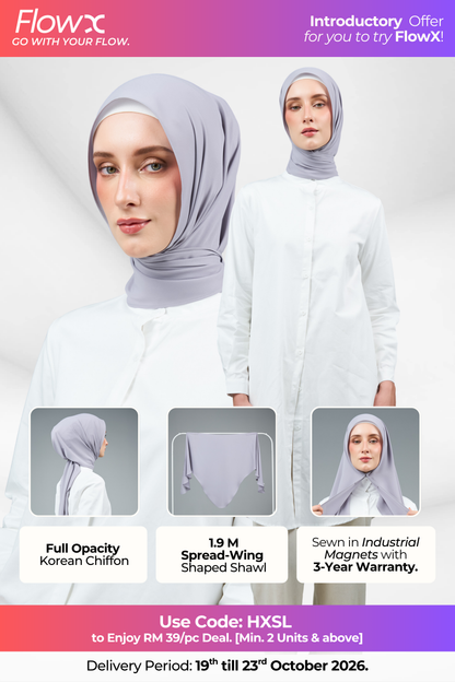 FlowX | Korean Chiffon in Chrome