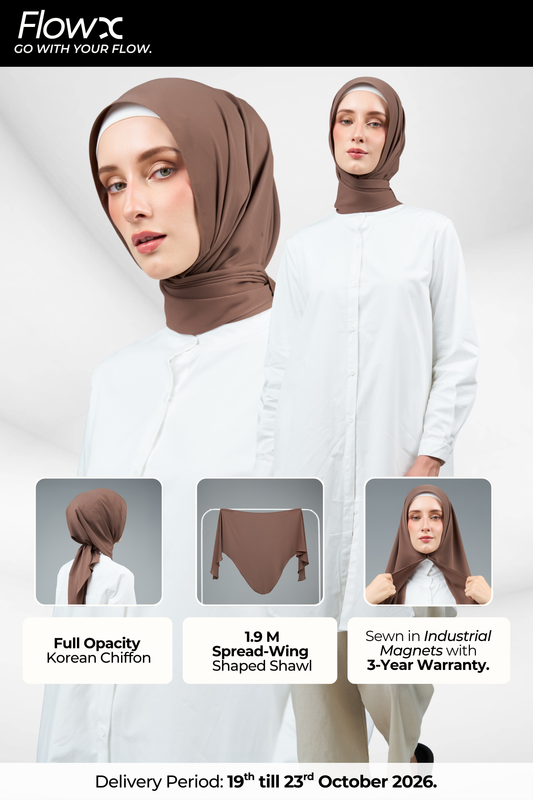 FlowX | Korean Chiffon in Espresso