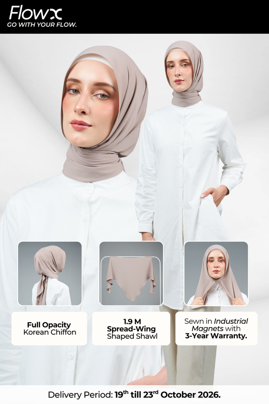 FlowX | Korean Chiffon in Taupe