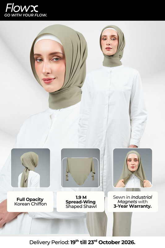 FlowX | Korean Chiffon in Thyme