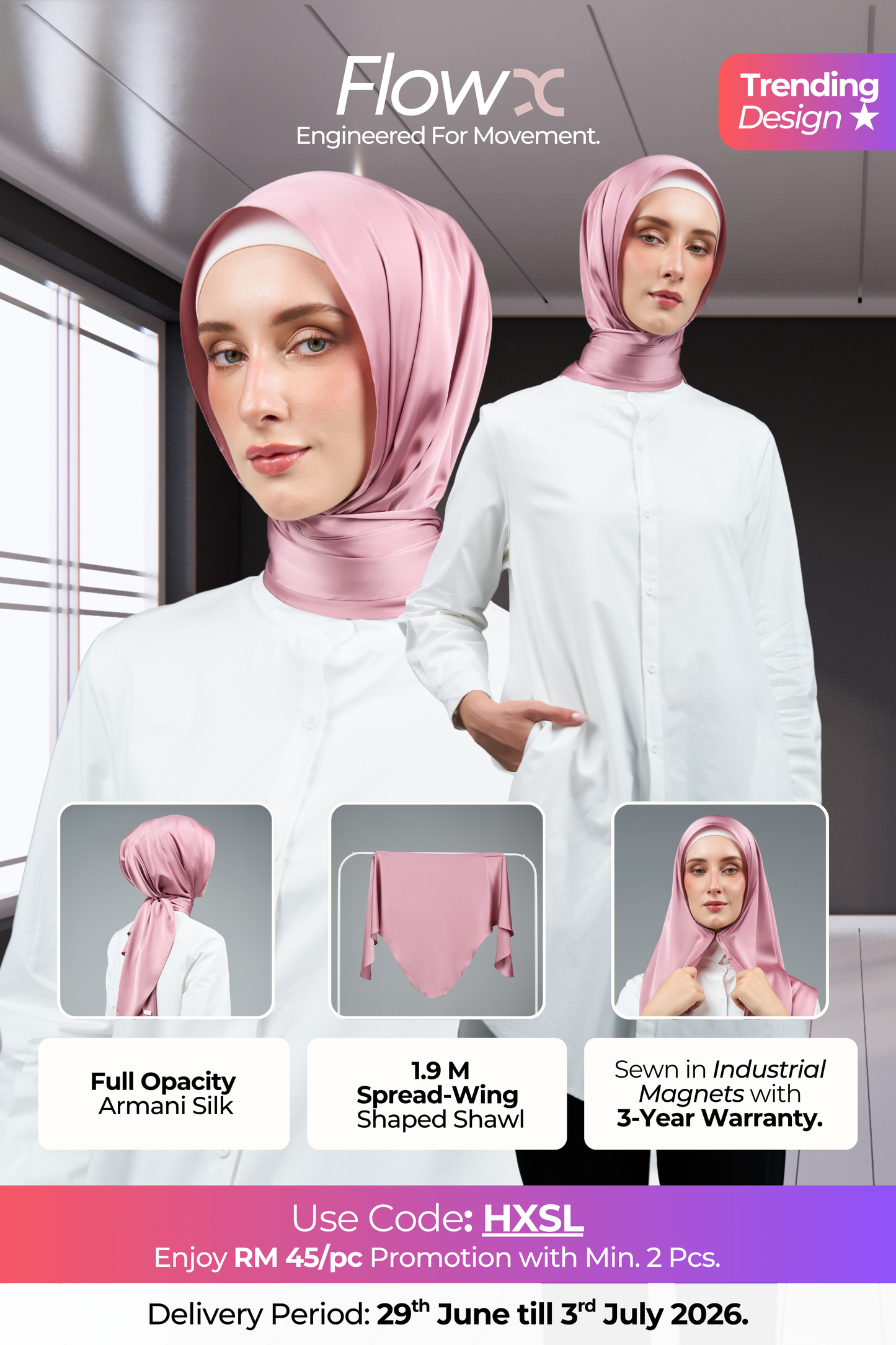 FlowX V2 in Dahlia Pink