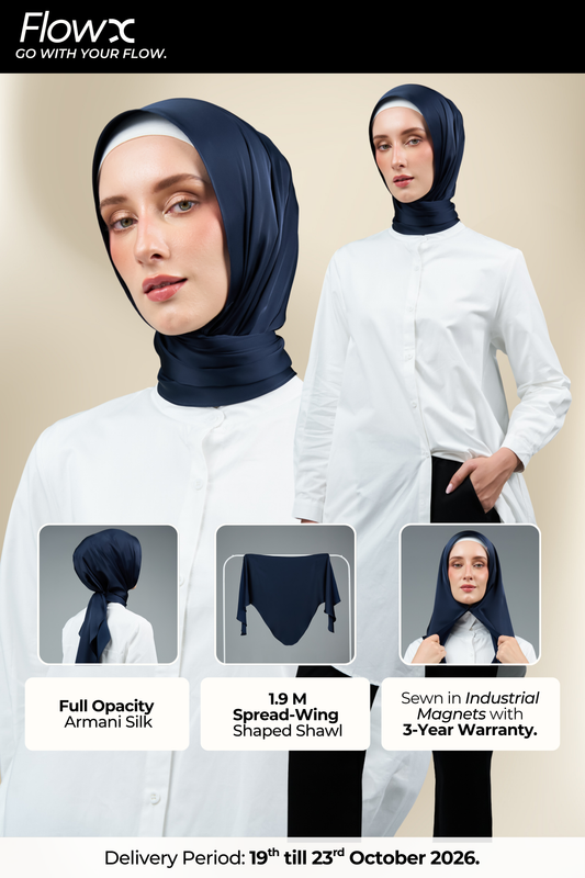 FlowX | Armani Silk in Deep Blue