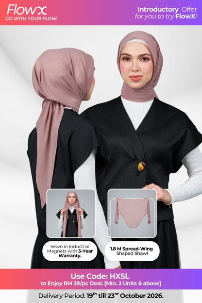 FlowX | Pearl Chiffon in Ash Rose
