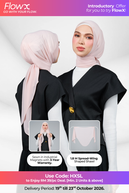 FlowX | Pearl Chiffon in Nude Pink