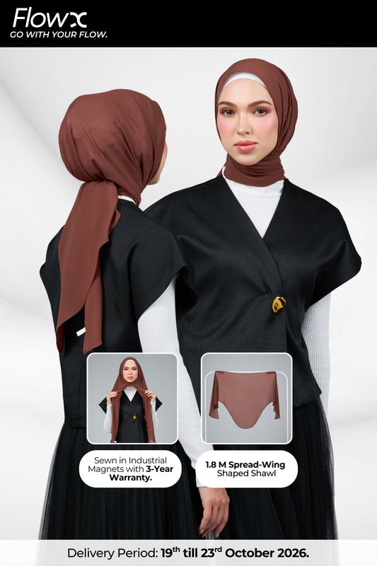 FlowX | Pearl Chiffon in Warm Brown