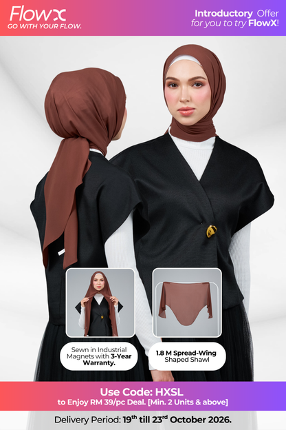 FlowX | Pearl Chiffon in Warm Brown