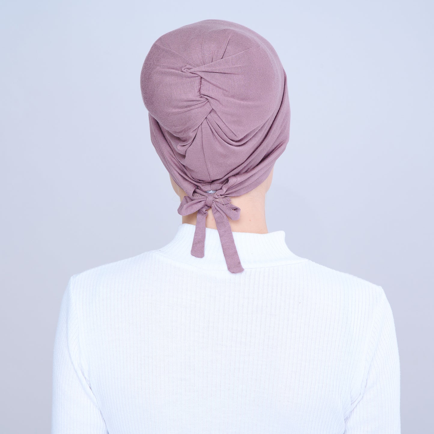 Tie-Back Viscose Snowcap in Cocoa