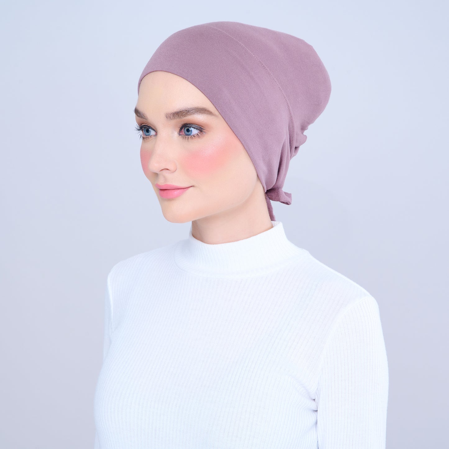 Tie-Back Viscose Snowcap in Cocoa