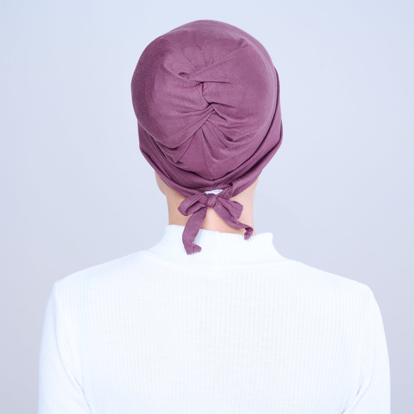 Tie-Back Viscose Snowcap in Deep Taupe