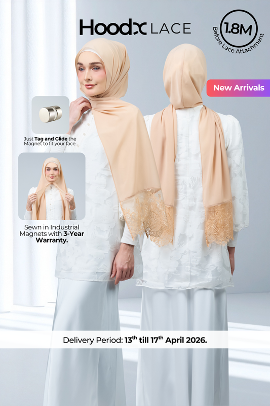 HoodX Lace in Warm Nude