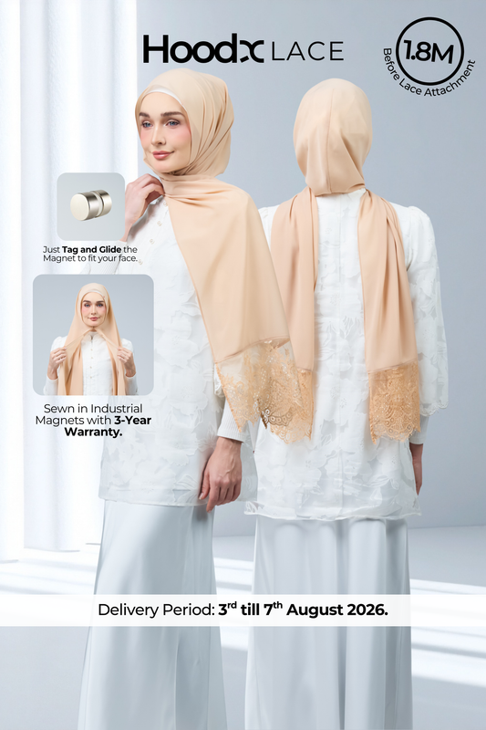 HoodX Lace in Warm Nude