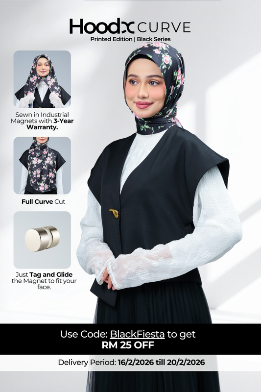 HoodX Curve Printed in Whispering Rose