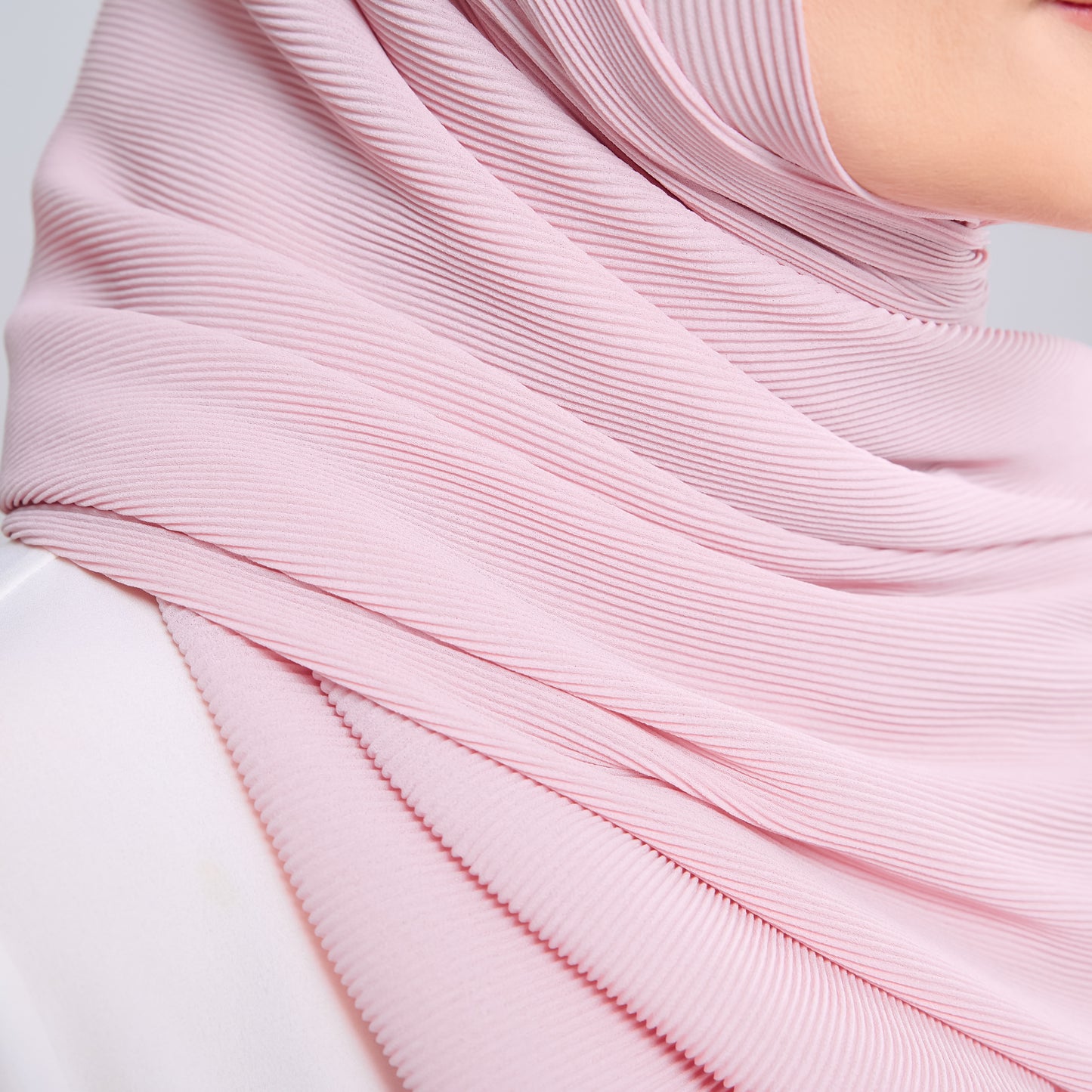 Zara Micropleats in Blush Pink