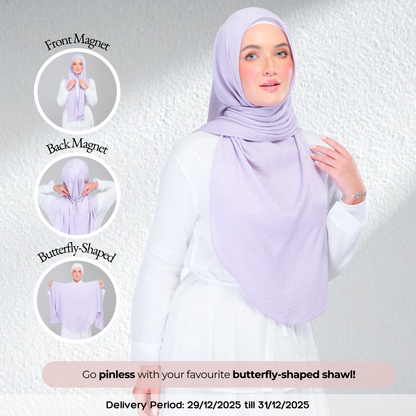 Instant Tag n' Go Butterfly | Textured Silk in Lilac