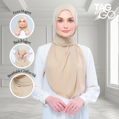 [As-Is] Instant Tag n' Go Shawl l Chiffon Silk in Blonde