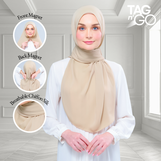 [As-Is] Instant Tag n' Go Shawl l Chiffon Silk in Blonde