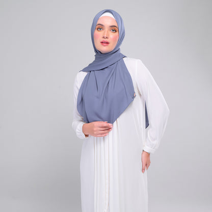 [As-Is] Instant Tag n' Go Shawl l Chiffon Silk in Deep Capri