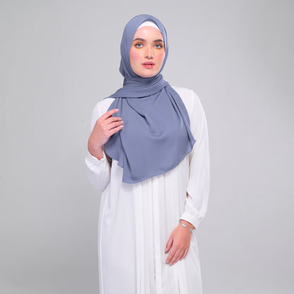 [As-Is] Instant Tag n' Go Shawl l Chiffon Silk in Deep Capri