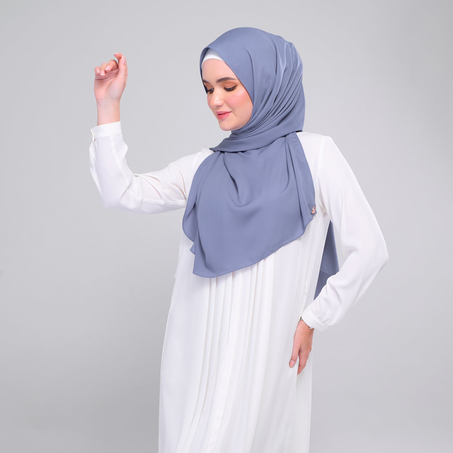 [As-Is] Instant Tag n' Go Shawl l Chiffon Silk in Deep Capri