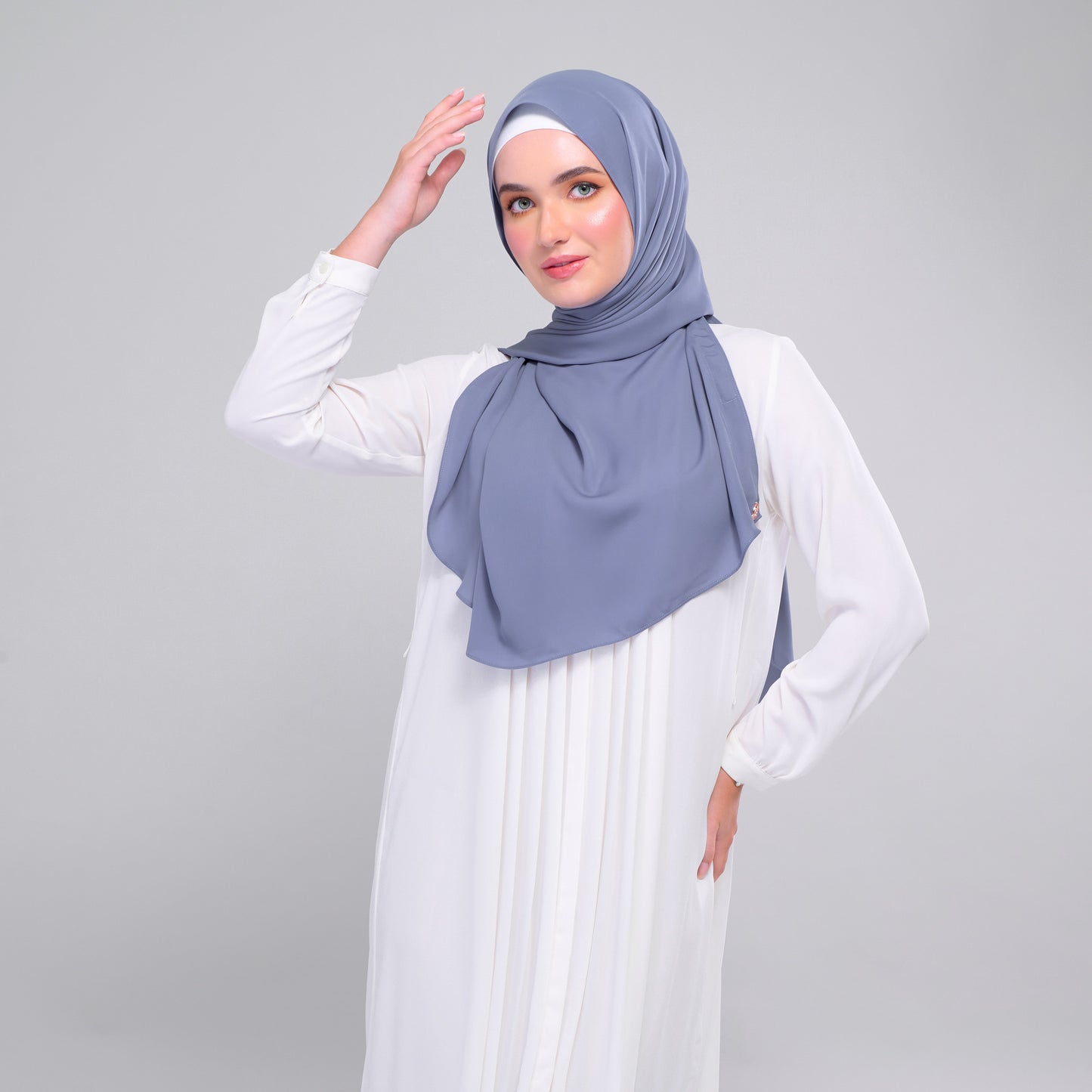 [As-Is] Instant Tag n' Go Shawl l Chiffon Silk in Deep Capri