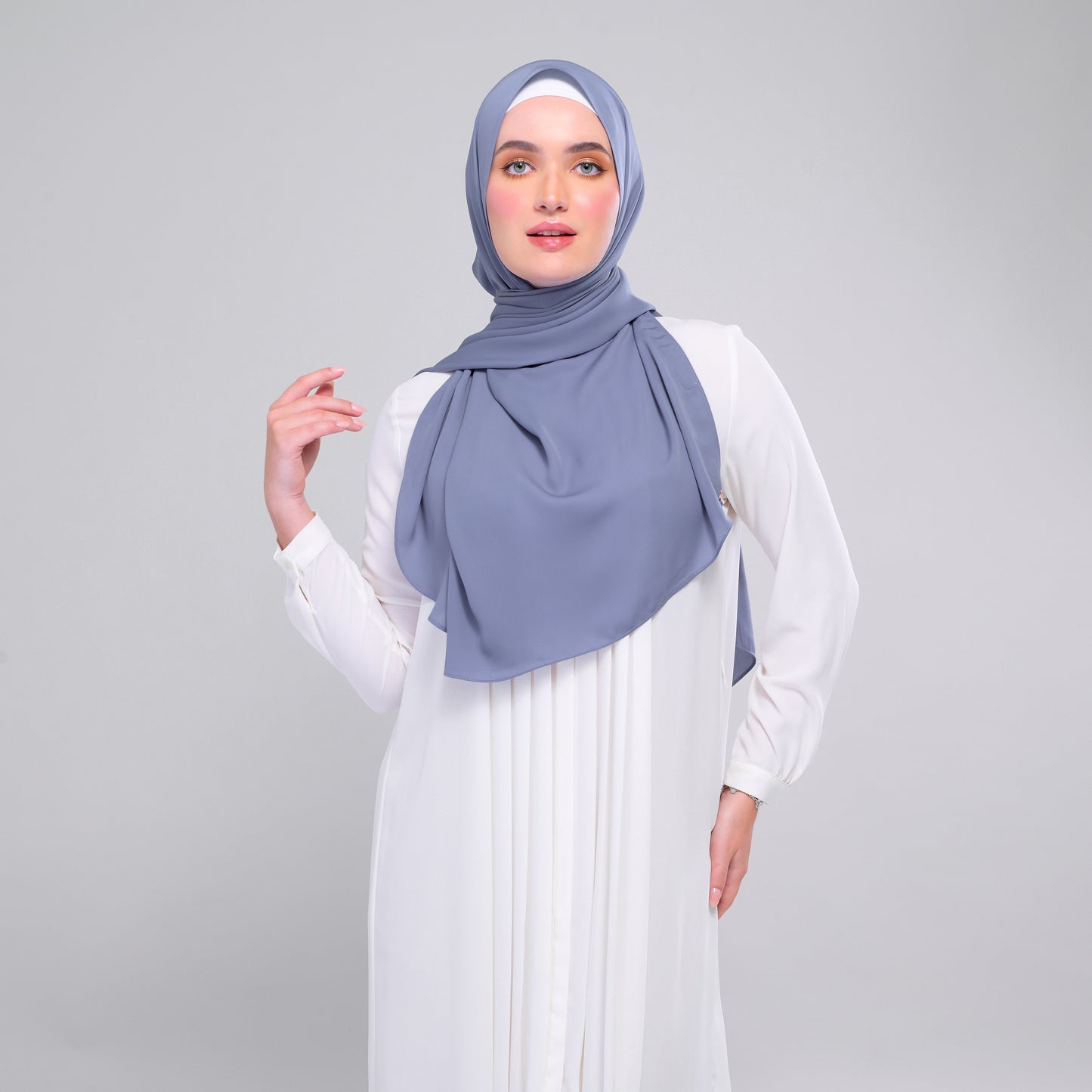 [As-Is] Instant Tag n' Go Shawl l Chiffon Silk in Deep Capri