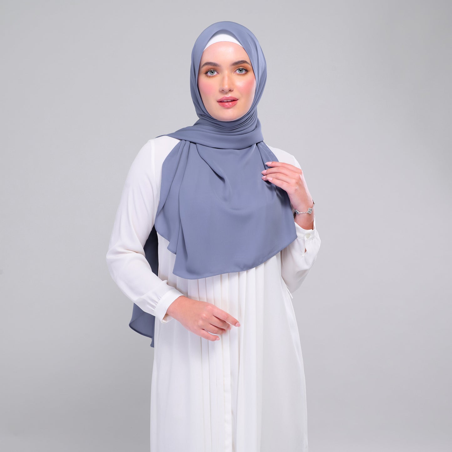 [As-Is] Instant Tag n' Go Shawl l Chiffon Silk in Deep Capri