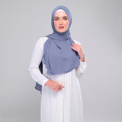 [As-Is] Instant Tag n' Go Shawl l Chiffon Silk in Deep Capri