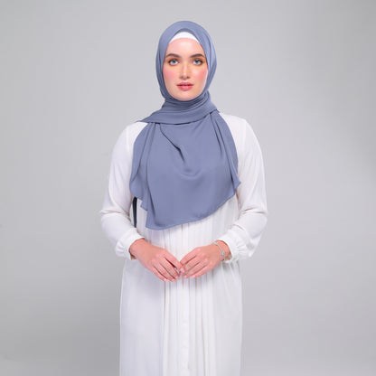 [As-Is] Instant Tag n' Go Shawl l Chiffon Silk in Deep Capri