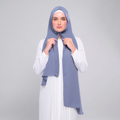 [As-Is] Instant Tag n' Go Shawl l Chiffon Silk in Deep Capri