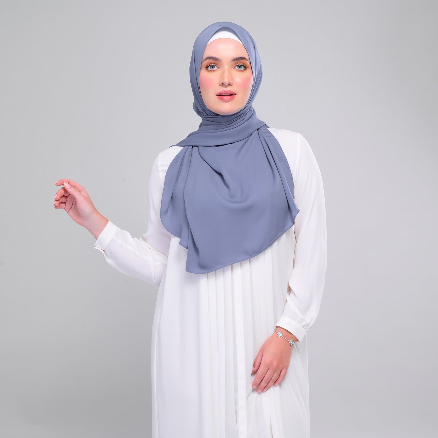 [As-Is] Instant Tag n' Go Shawl l Chiffon Silk in Deep Capri