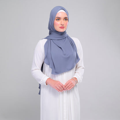 [As-Is] Instant Tag n' Go Shawl l Chiffon Silk in Deep Capri