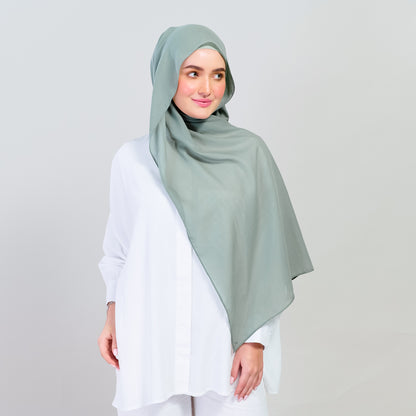 Ironless Elle Shawl in Matcha