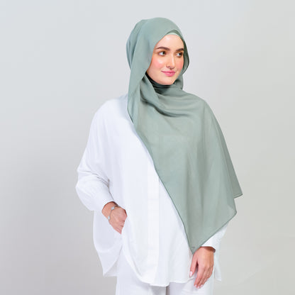 Ironless Elle Shawl in Matcha