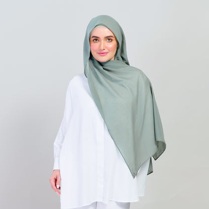 Ironless Elle Shawl in Matcha