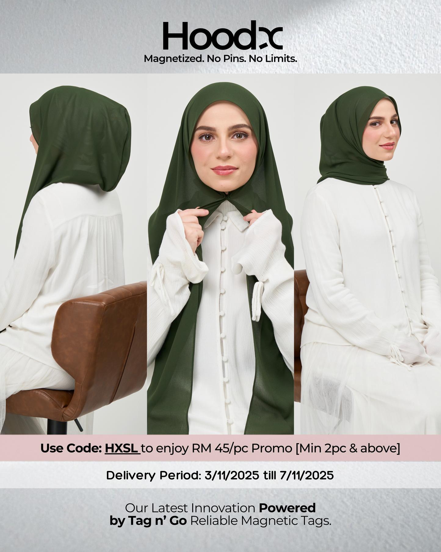 HoodX in Forest Green