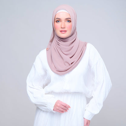 SLBasic 1.8M Shawl in Rose Latte