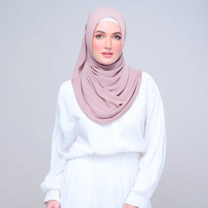SLBasic 1.8M Shawl in Rose Latte
