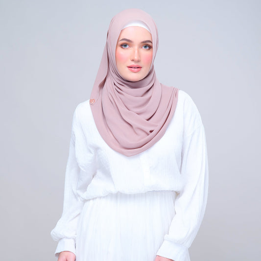 SLBasic 1.8M Shawl in Rose Latte