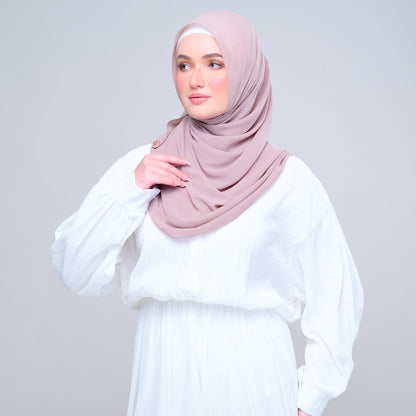 SLBasic 1.8M Shawl in Rose Latte
