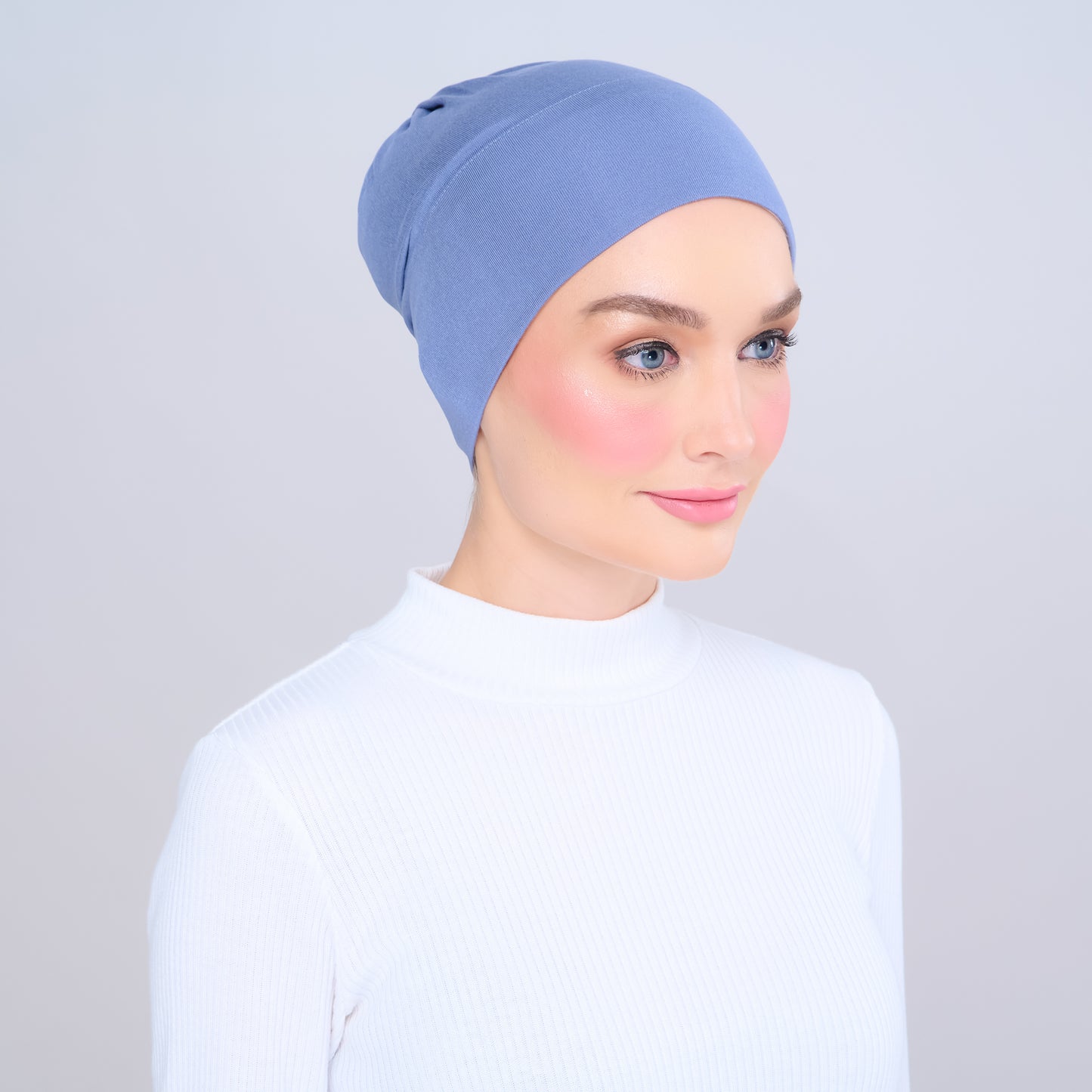 Viscose Snowcap in Denim Blue