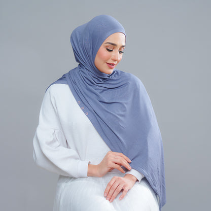 Lazy Shawl in Dusty Blue