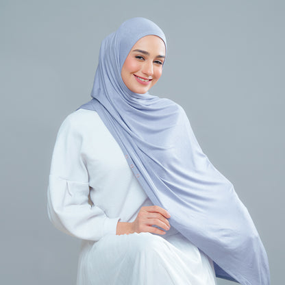Lazy Shawl in Iron Blue